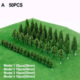 Miniature Green Model Trees – Realistic Landscape Decor for Model Building & Dioramas