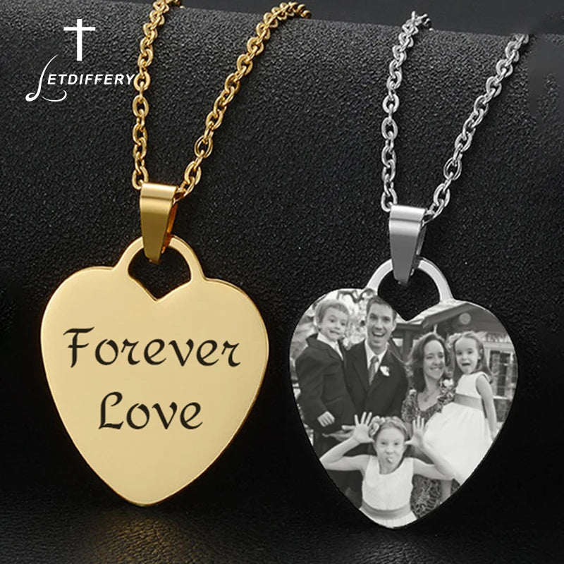 Collar con nombre personalizado: colgante de acero inoxidable grabado a medida
