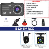 4.0 Inch Full HD Car Dashcam with Front and Rear Cameras – Night Vision, G-Sensor, and Loop Recording