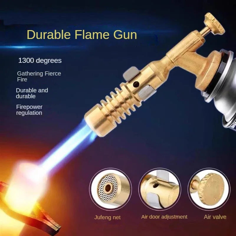 Portable Butane Gas Torch – Adjustable Flame Outdoor Cooking & Welding Tool