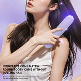 Wireless Rechargeable Straightening Brush with LCD Screen & Negative Ion Technology