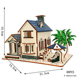 3D Wooden Puzzle RV Model Kit – DIY Educational Toy for Kids & Adults