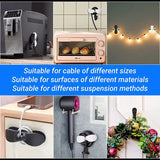 Organizador de cables: soporte con clip para la gestión de cables de electrodomésticos de cocina como freidoras de aire y cafeteras