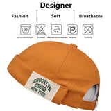 Unisex Melon Skin Cap – Vintage Hip Hop Style Beanie Hat for Street Fashion
