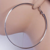 Trendy Oversized Hoop Earrings in Gold and Silver with Rhinestone Trim