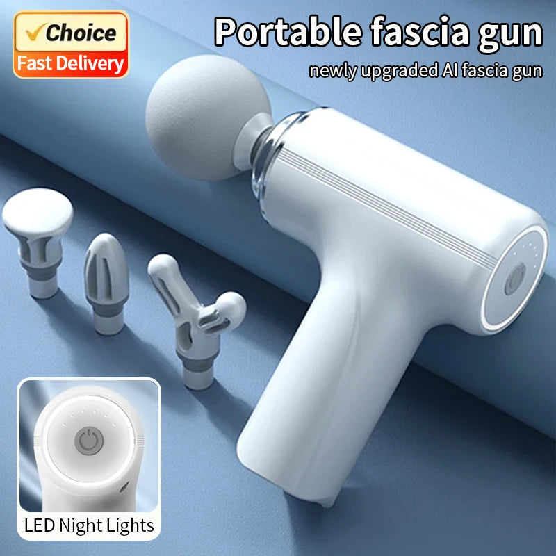 Intelligent Massage Fascia Gun - Deep Tissue Muscle Relaxation with AI Technology