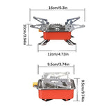 Portable Windproof Camping Stove - Compact Folding Gas Burner for Outdoor Cooking