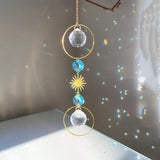 Crystal Sun Catcher Wind Chime – Hanging Prism Pendant for Home, Garden, or Event Decor