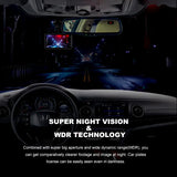4.0 Inch Full HD Car Dashcam with Front and Rear Cameras – Night Vision, G-Sensor, and Loop Recording
