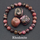 Pulsera de cuentas de ónix negro: piedra natural protectora y de equilibrio energético para hombres y mujeres