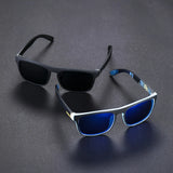 2-Pack Square Polarized Sunglasses – Anti-Glare UV400 Shades for Travel, Driving & Fishing
