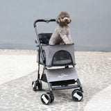 Large Pet Stroller – Detachable Carrier Cart for Dogs up to 30kg