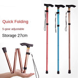Adjustable Aluminum Hiking Walking Stick with Telescopic Folding Design