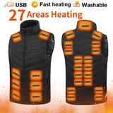 Men’s Heated Vest – USB Electric Warming Jacket with Turtleneck for Winter Outdoors