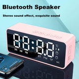 G50 Bluetooth Speaker with FM Radio, Mirror Alarm Clock & TF Card Support – Portable Wireless Audio for Home