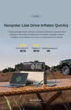 Portable Digital Tire Inflator with LED Light & Power Bank