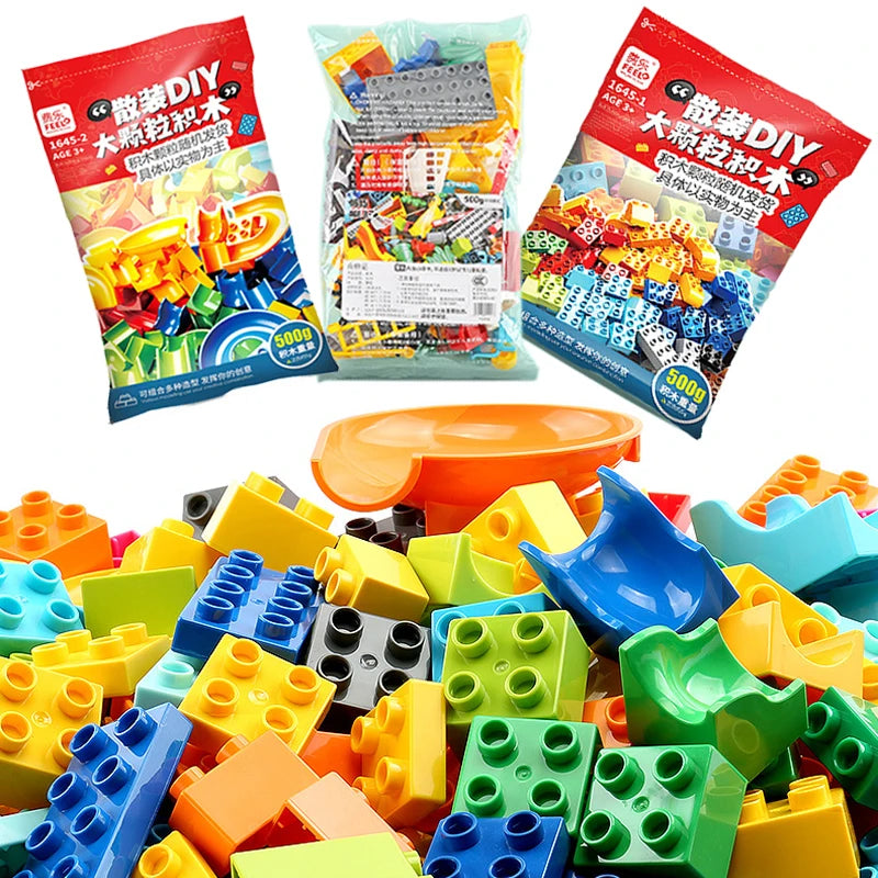 Accesorios de bloques de construcción de partículas grandes a granel: juego de ladrillos de animales y casas para niños de 3 a 6 años, compatible con los bloques de las principales marcas