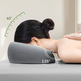 Ergonomic Face Down Memory Foam Massage Pillow – Breathable Prone Sleeping Support for Travel & Home
