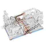 3D Wooden Marble Run Spaceport - Electric & Manual Mode Puzzle Kit