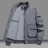 Men's Cotton Flight Jacket – Loose Fit Baseball Jacket for Spring & Autumn