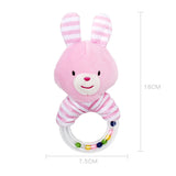 Plush Elephant Baby Rattle Toy – Soft Teether & Musical Hand Bell for Newborns
