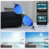 Gafas de sol polarizadas para hombre MTB, gafas de ciclismo UV400, gafas de pesca, gafas de metal para bicicleta, gafas de ciclismo, gafas de montar D4-3