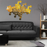 Pegatinas de pared con espejos hexagonales en 3D: decoración moderna para el hogar