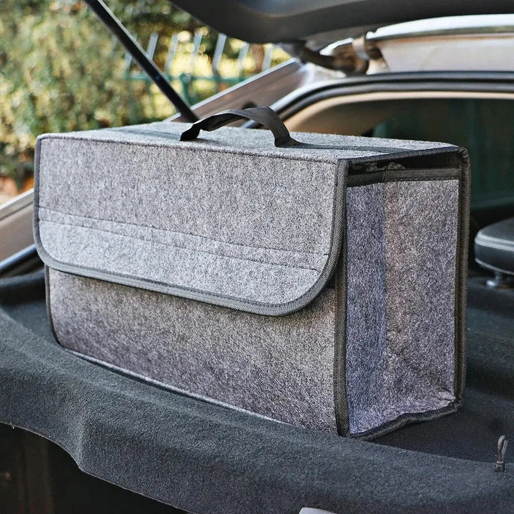 Foldable Car Trunk Storage Bag with Large Capacity & Anti-Slip Design
