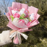 Hello Kitty Plush Bouquet - Sanrio Flower Doll Gift Set (35cm)