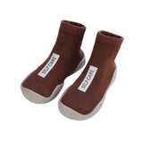 Non-Slip Baby Sock Shoes – Comfortable Toddler First Walking Shoes with Rubber Sole for Boys & Girls