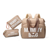 3-in-1 Large Capacity Diaper Backpack – Stylish, Durable, and Functional for Moms & Dads