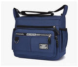 Men’s Lightweight Oxford Shoulder Bag – Versatile Travel Crossbody with Zipper Closure