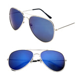 FOENIXSONG Fashion Pilot Round Gradient Mirror Sunglasses for Men & Women