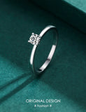 Sterling Silver Hearts Clear CZ Simulated Diamond Wedding Band Ring for Women – Classic Engagement Jewelry