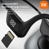 Auriculares inalámbricos de conducción ósea Xiaomi, deportivos, para natación, compatibles con Bluetooth, manos libres con micrófono para correr, auriculares X7
