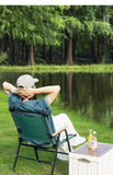 Foldable Wooden Beach Chair with Armrests – Heavy-Duty Outdoor Lounge Seating