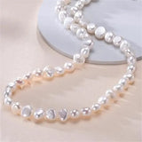 Natural Baroque Freshwater Pearl Choker Necklace for Women