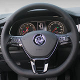 Premium 15-Inch Artificial Leather Steering Wheel Cover – Durable All-Season Protection