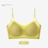 Women’s Plus Size Ice Silk Seamless Bra - Ultra-Thin Wireless Padded Lingerie