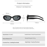 Y2K Oval Steampunk Sunglasses – Retro Vintage Shades for Men & Women