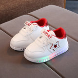 Kids' LED Light-Up Sneakers - Breathable Glowing Shoes for Boys & Girls