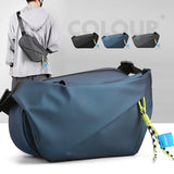 Men’s Waterproof Nylon Chest Bag – Large-Capacity Crossbody for Sports, Travel & Everyday Use