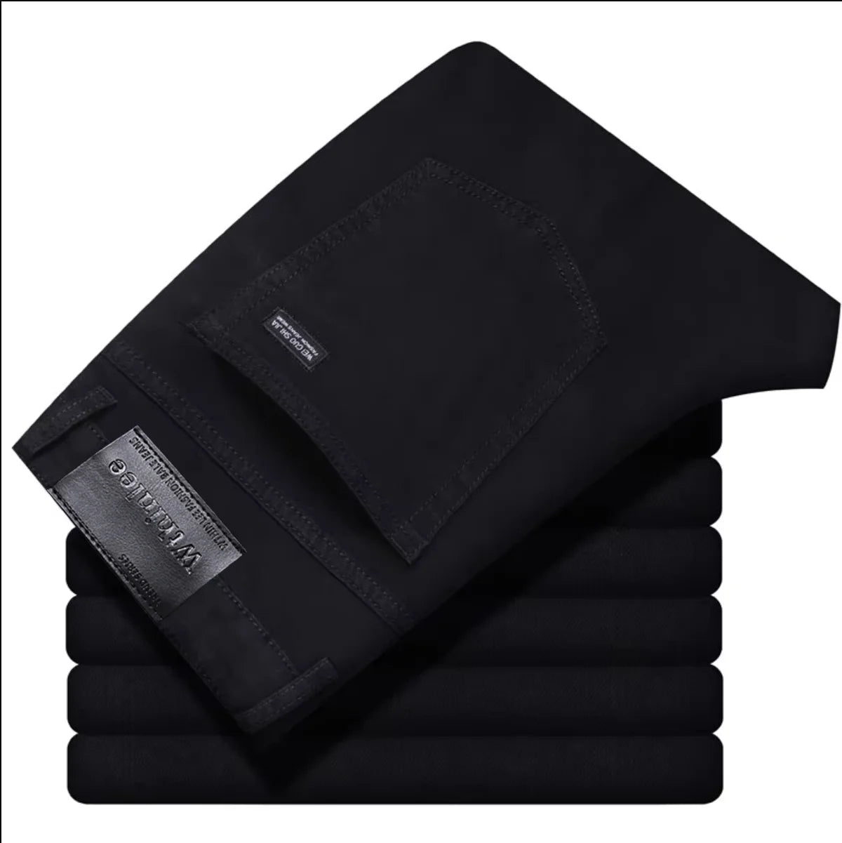 Men’s Slim Fit Stretch Denim Jeans – Smart Casual Straight-Leg Pants for All Seasons