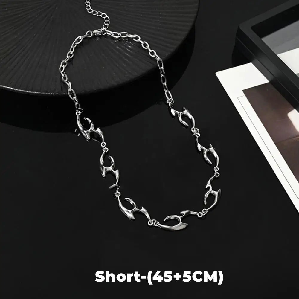 Irregular Titanium Steel Necklace – Luxury Hip Hop Chain for Men & Women