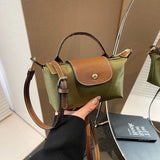 Women's Nylon Saddle Bag – Lightweight, Casual Crossbody Purse with Zipper Closure