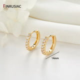 Trendy Gold Plated Hoop Earrings for Women – Classic Round Circle Design