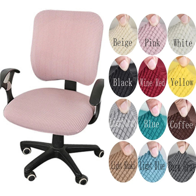 Fundas de terciopelo de alta elasticidad para sillas de oficina: protección y estilo lujosos