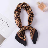 Luxury 70×70cm Silk Square Scarf – Elegant Satin Hairband & Neckerchief