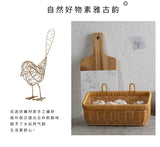 Cesta de almacenamiento tejida para colgar en la pared: organizador elegante y versátil para el hogar