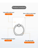 Universal Transparent Finger Ring Phone Holder – Magnetic Stand for Smartphones